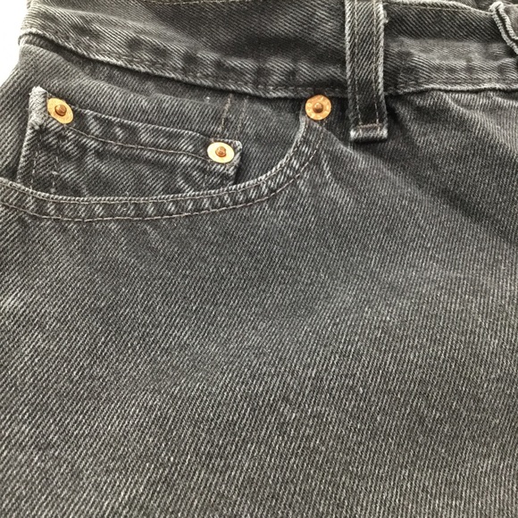 VINTAGE LEVIS 512 BLACK WASH DENIM JEANS 13 - Picture 7 of 9